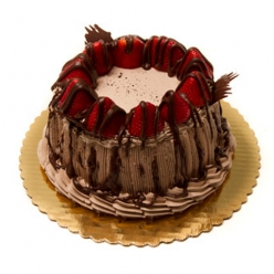 Valentine's Day Chocolate Strawberry Shortcake