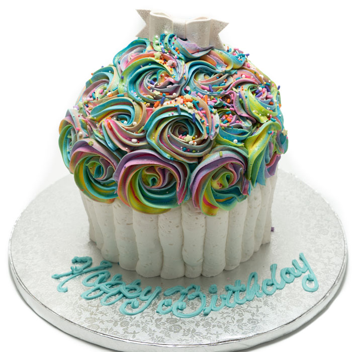 Rainbow Cupcake - CakeCentral.com