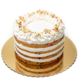 8" Naked FunFetti Cake